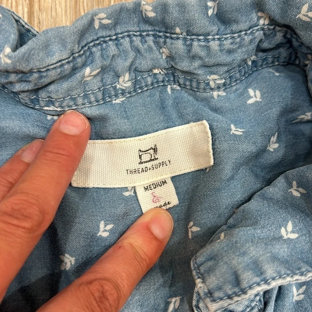 Thread Supply jean shirt dress size Medium